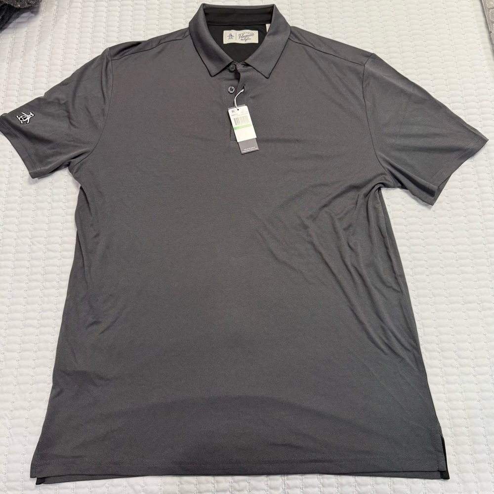 NWT Original Penguin Men's Gray Polo Shirt